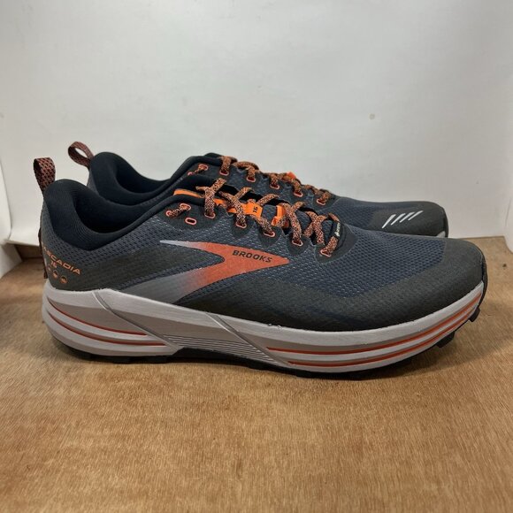 Brooks Cascadia Brooks Mach 14 Womens Orange Brooks Cascadia 16 GTX Mens  Size 14 Trail Running Shoes Grey